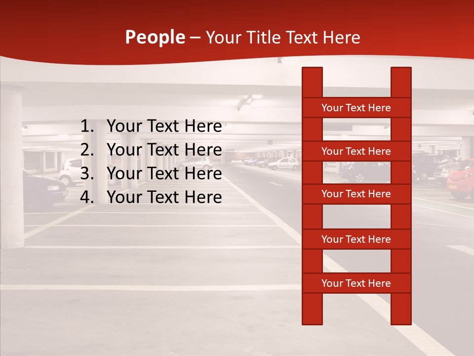 Red Transport Large PowerPoint Template