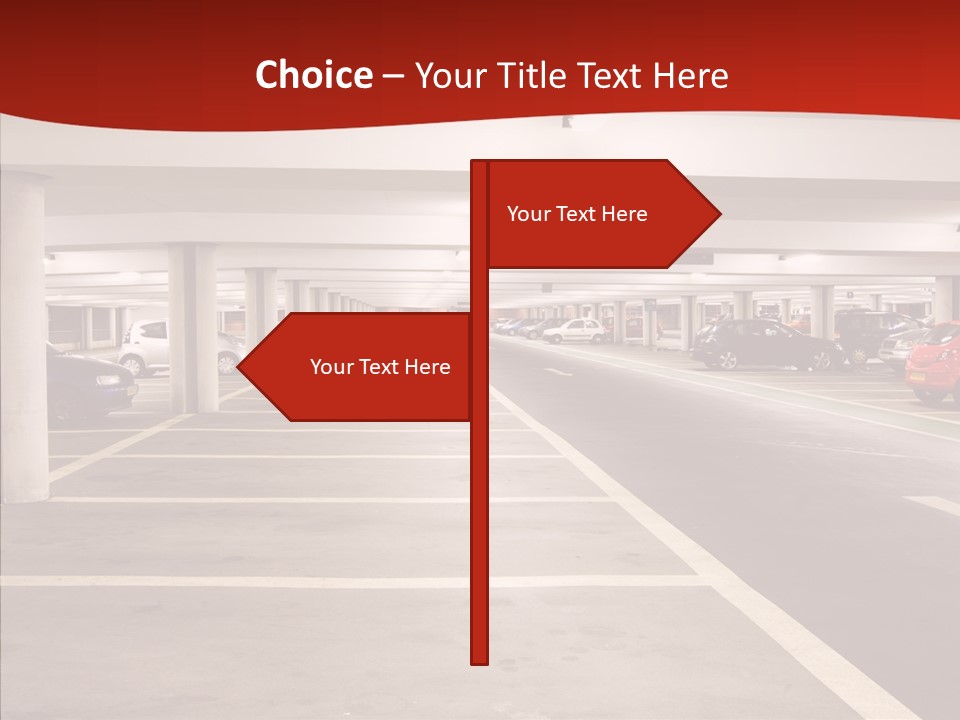 Red Transport Large PowerPoint Template