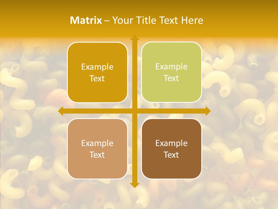 Pasta Close Up Green PowerPoint Template