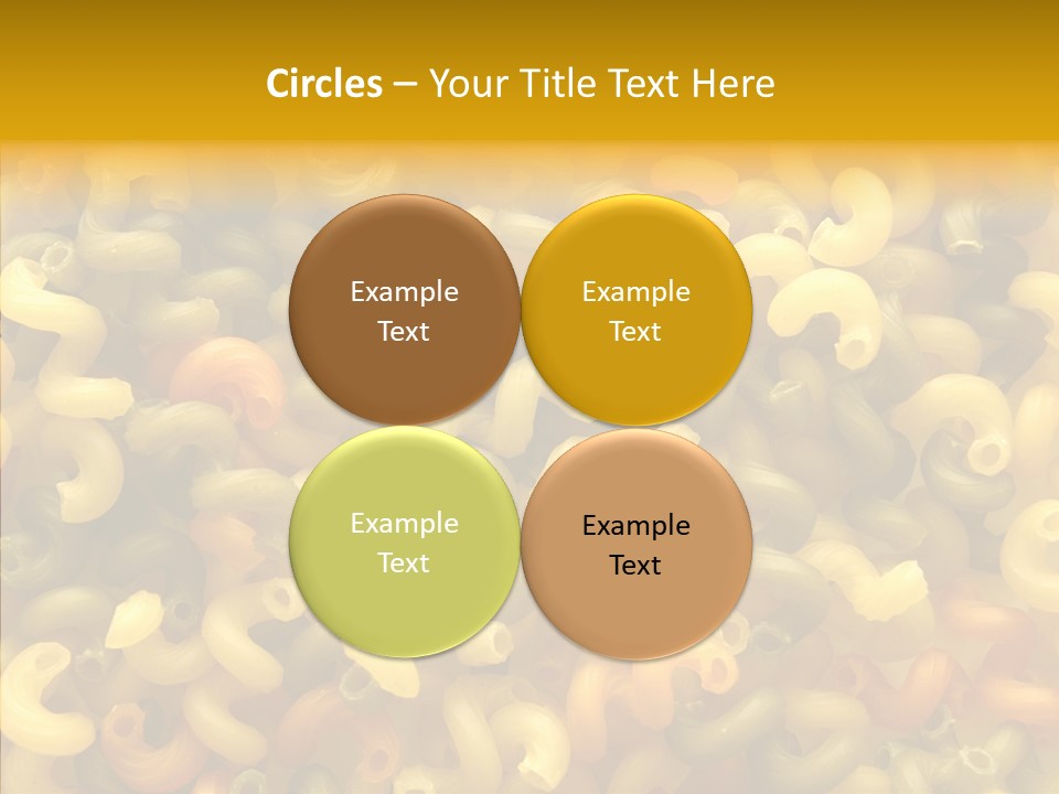 Pasta Close Up Green PowerPoint Template