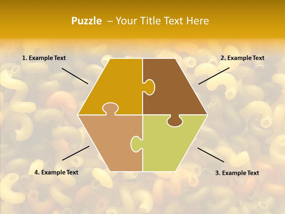 Pasta Close Up Green PowerPoint Template