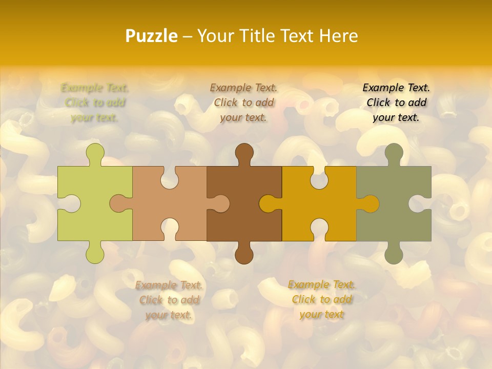 Pasta Close Up Green PowerPoint Template