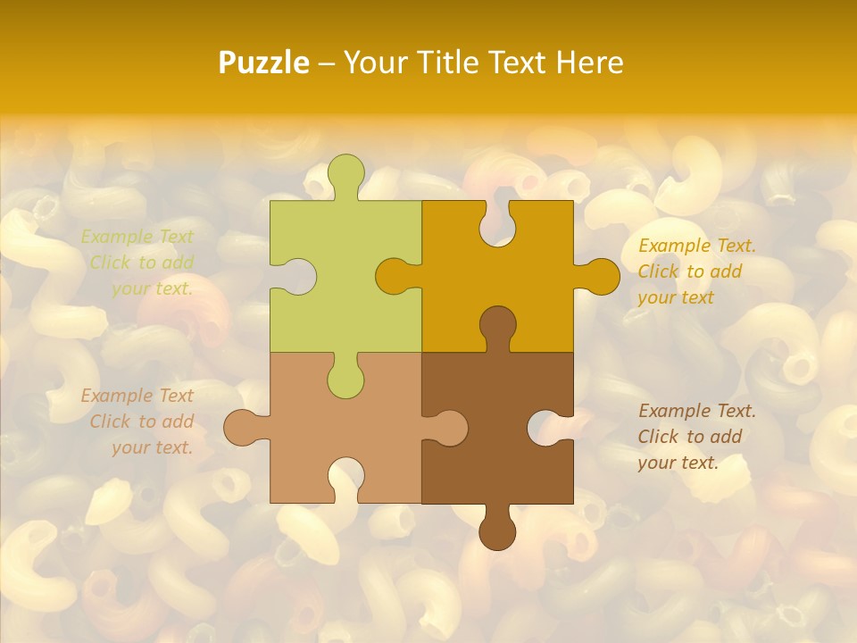 Pasta Close Up Green PowerPoint Template