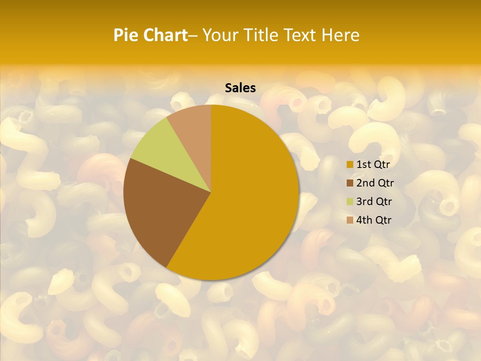 Pasta Close Up Green PowerPoint Template