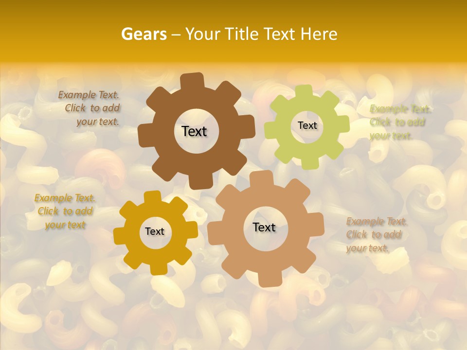 Pasta Close Up Green PowerPoint Template