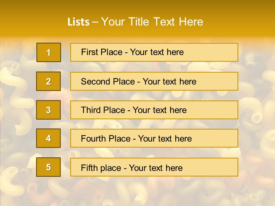 Pasta Close Up Green PowerPoint Template