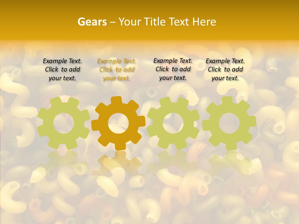 Pasta Close Up Green PowerPoint Template