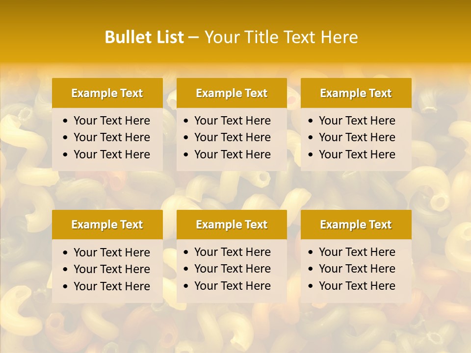 Pasta Close Up Green PowerPoint Template