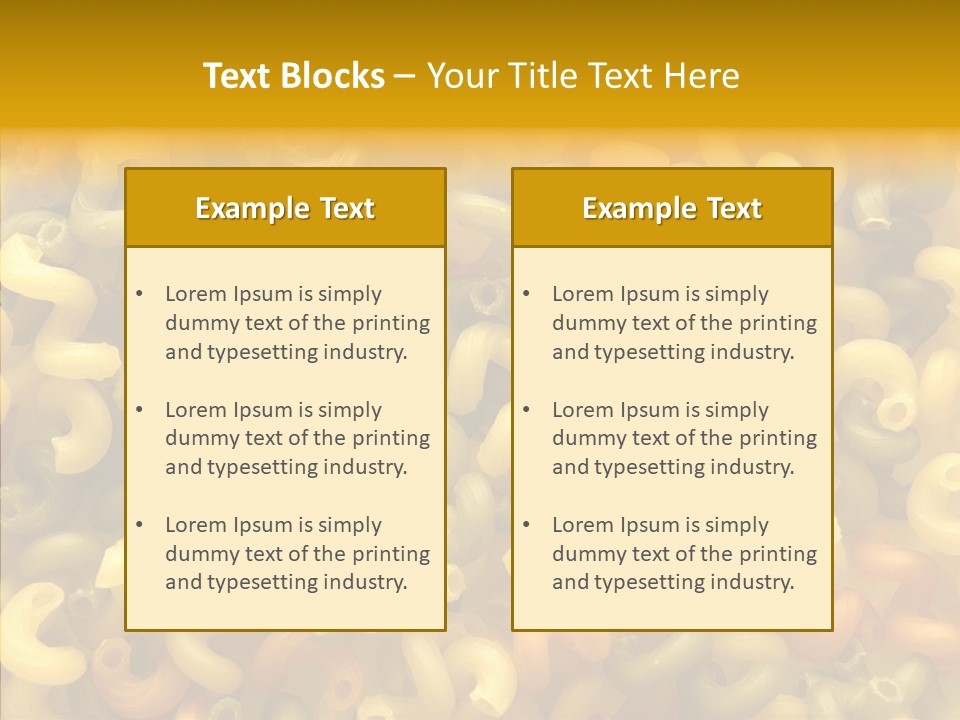 Pasta Close Up Green PowerPoint Template