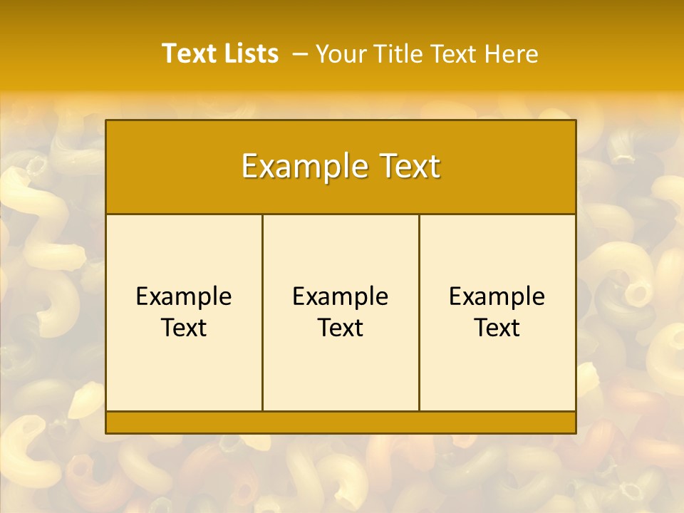 Pasta Close Up Green PowerPoint Template