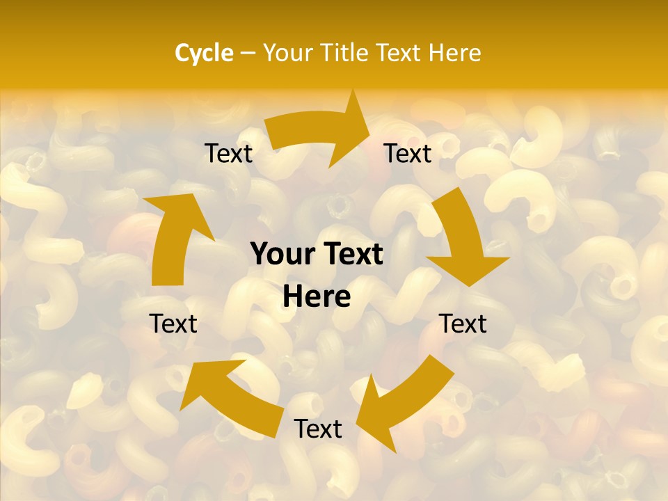 Pasta Close Up Green PowerPoint Template