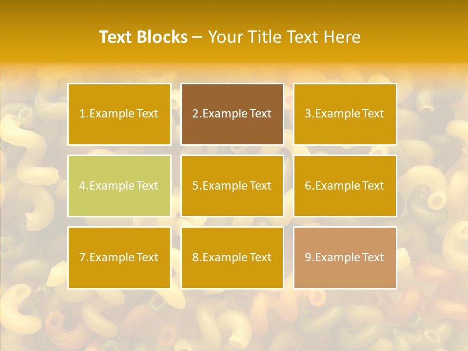 Pasta Close Up Green PowerPoint Template