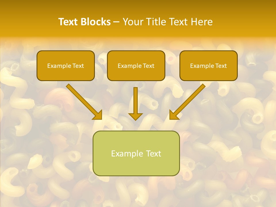 Pasta Close Up Green PowerPoint Template