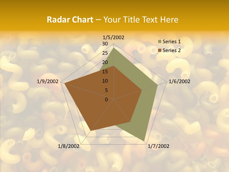Pasta Close Up Green PowerPoint Template