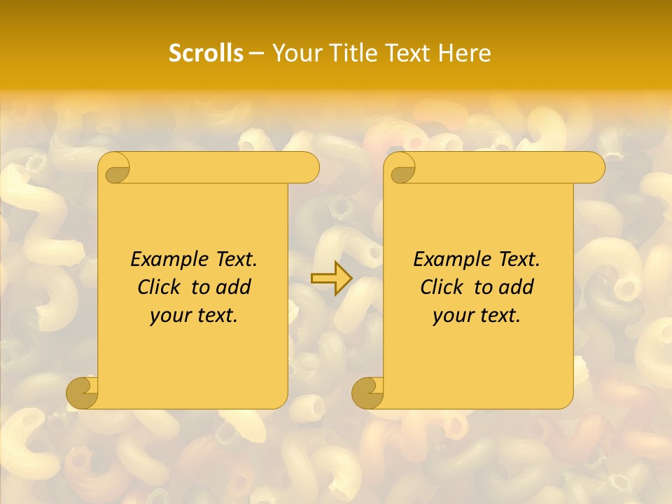 Pasta Close Up Green PowerPoint Template