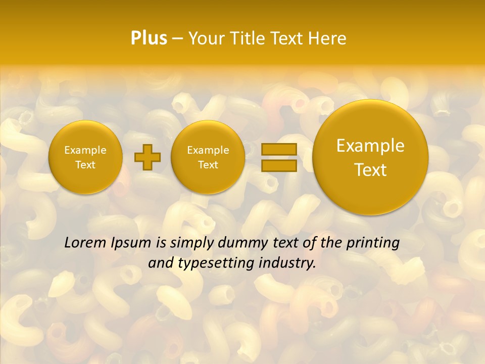 Pasta Close Up Green PowerPoint Template