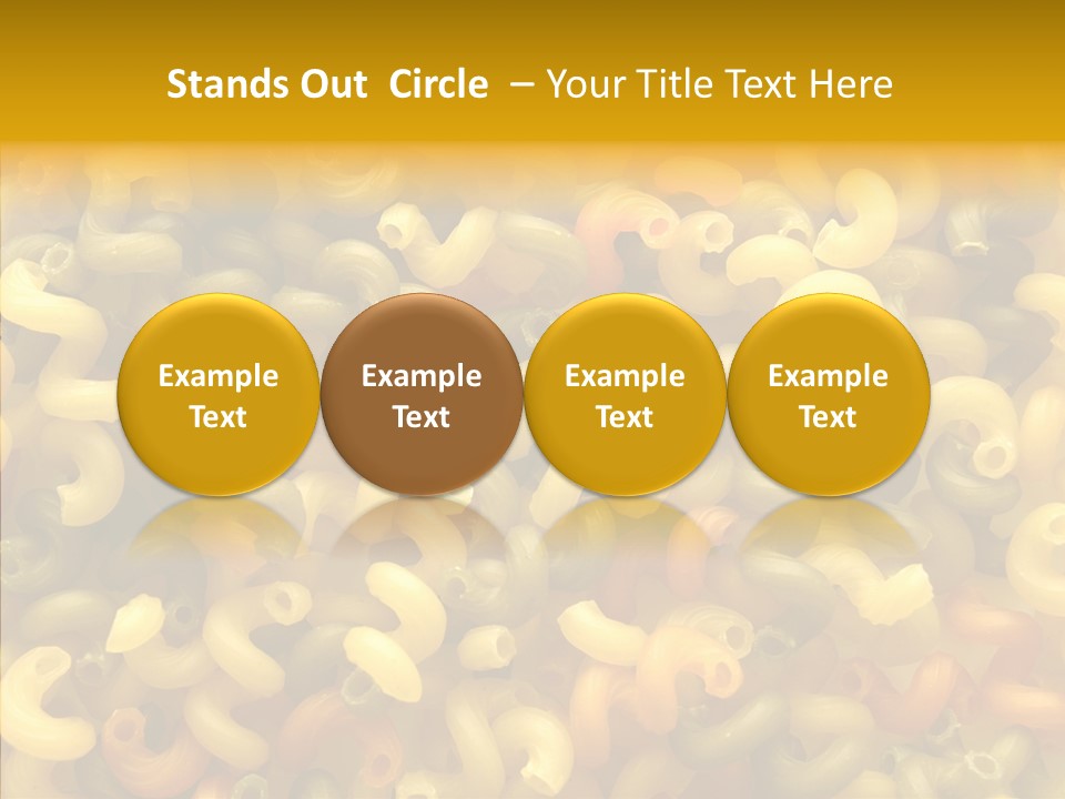 Pasta Close Up Green PowerPoint Template