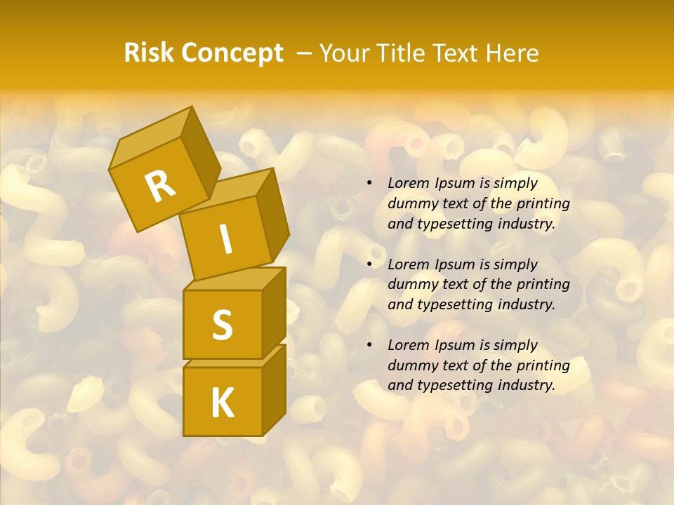 Pasta Close Up Green PowerPoint Template