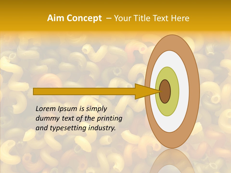 Pasta Close Up Green PowerPoint Template