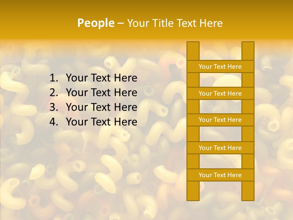 Pasta Close Up Green PowerPoint Template