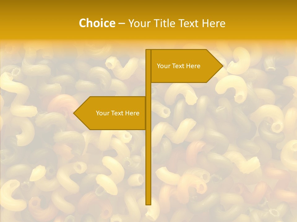 Pasta Close Up Green PowerPoint Template