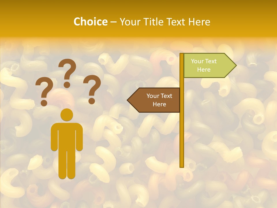 Pasta Close Up Green PowerPoint Template