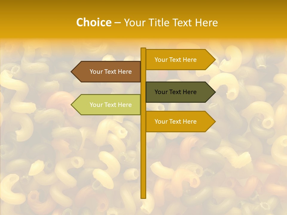 Pasta Close Up Green PowerPoint Template