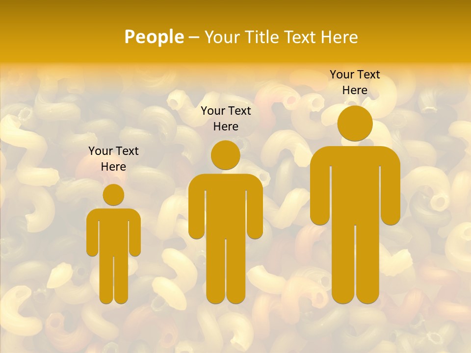 Pasta Close Up Green PowerPoint Template