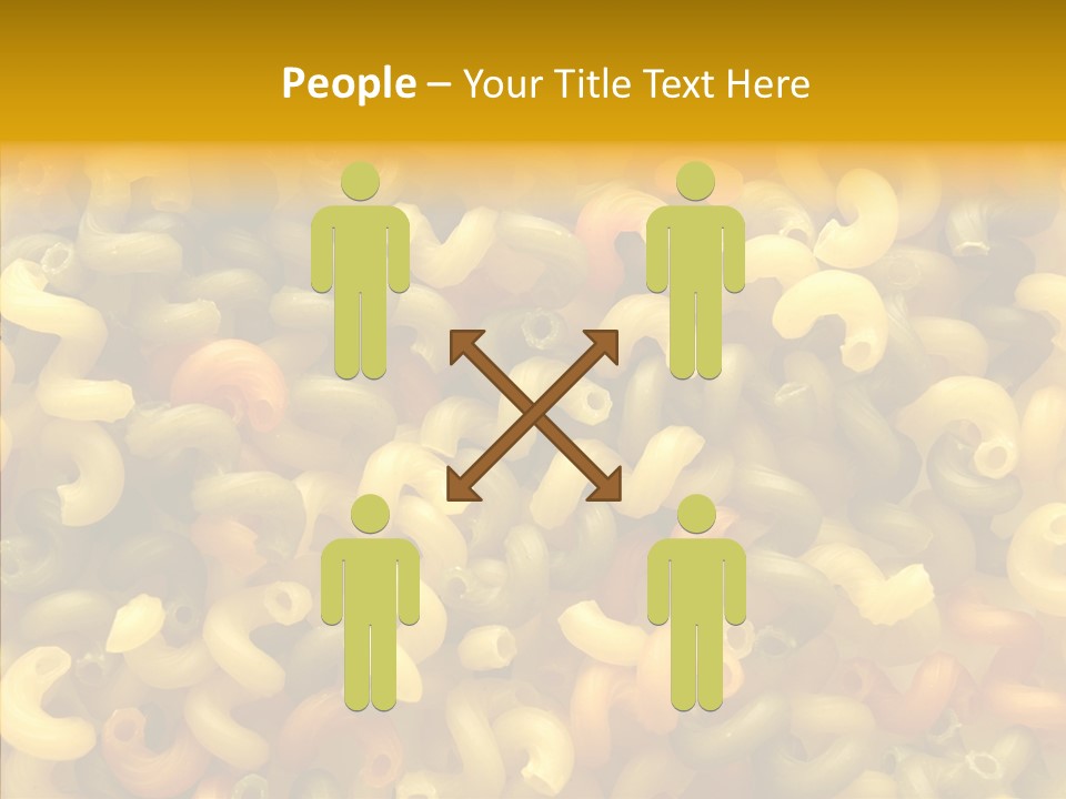 Pasta Close Up Green PowerPoint Template