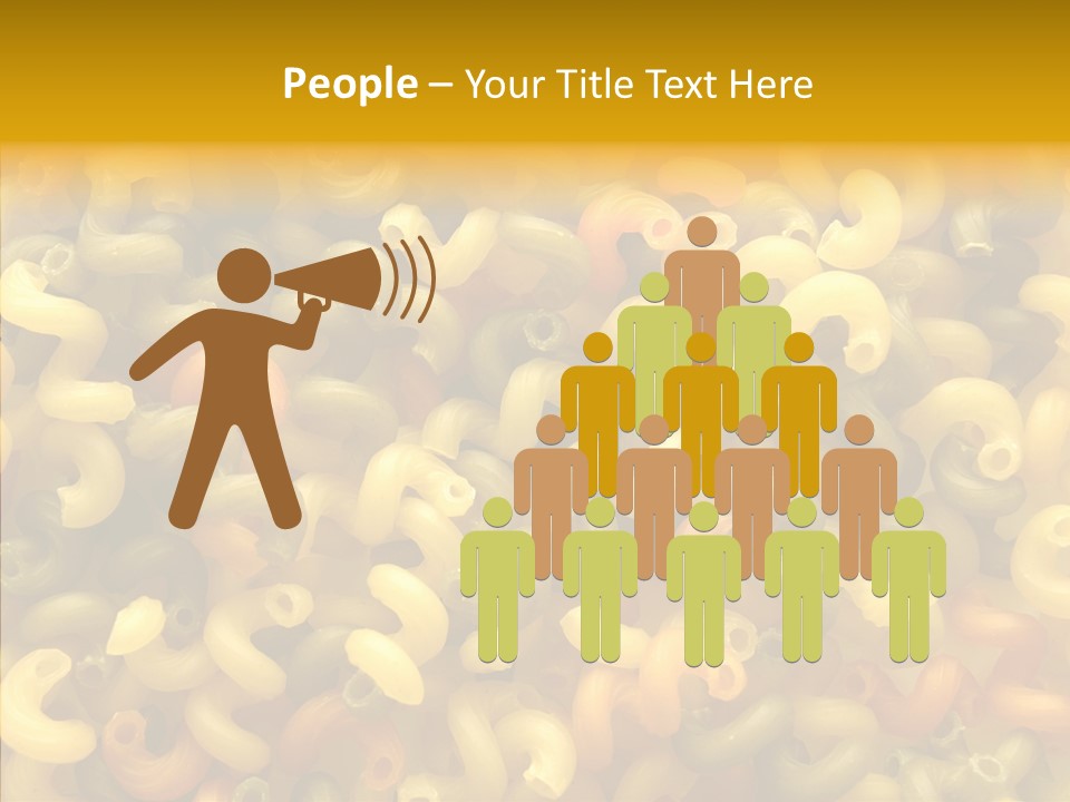 Pasta Close Up Green PowerPoint Template