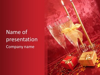 Box Luxury Gift PowerPoint Template