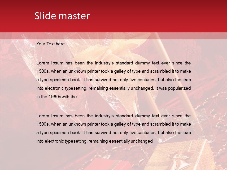 Box Luxury Gift PowerPoint Template