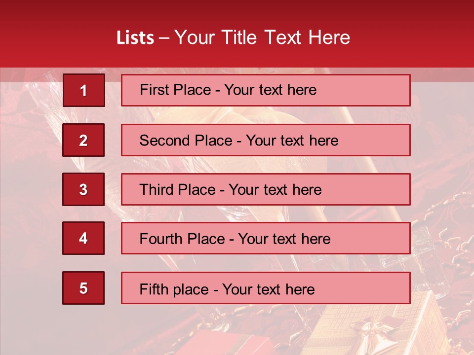 Box Luxury Gift PowerPoint Template