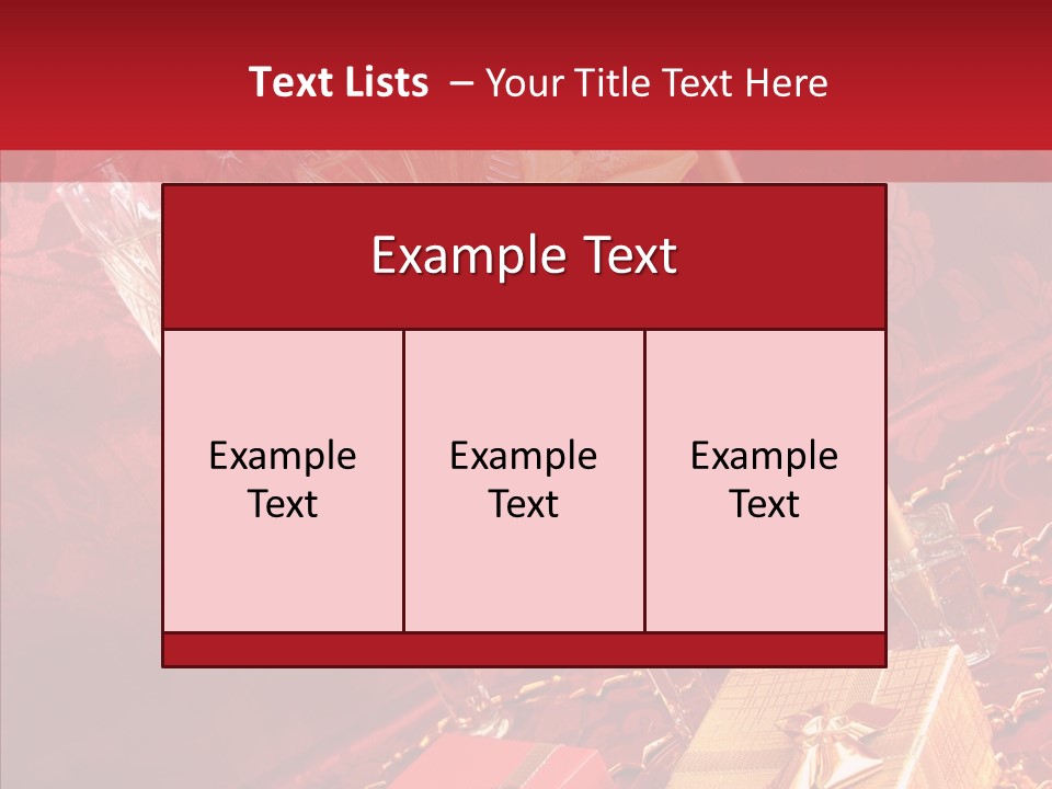 Box Luxury Gift PowerPoint Template