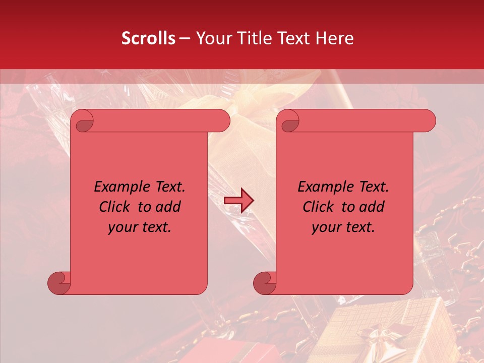 Box Luxury Gift PowerPoint Template