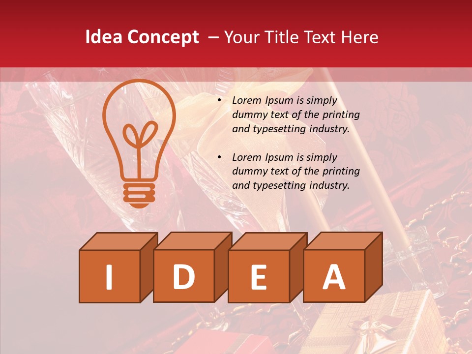 Box Luxury Gift PowerPoint Template