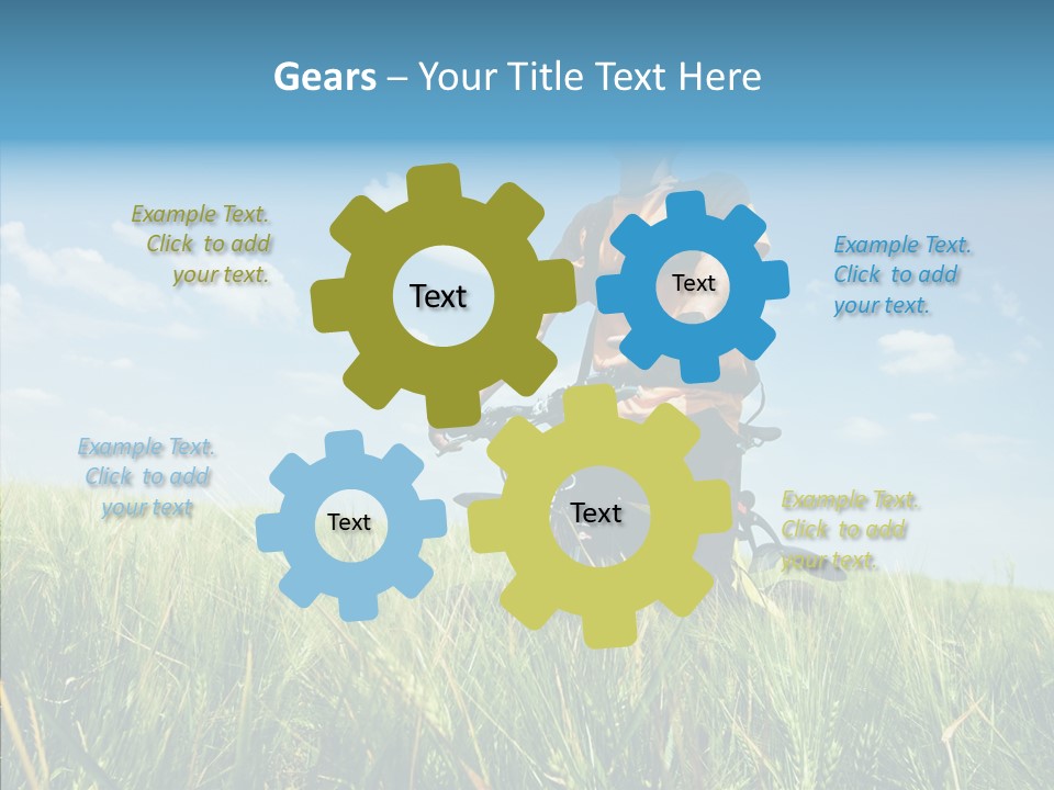 Extreme Riding Sky PowerPoint Template