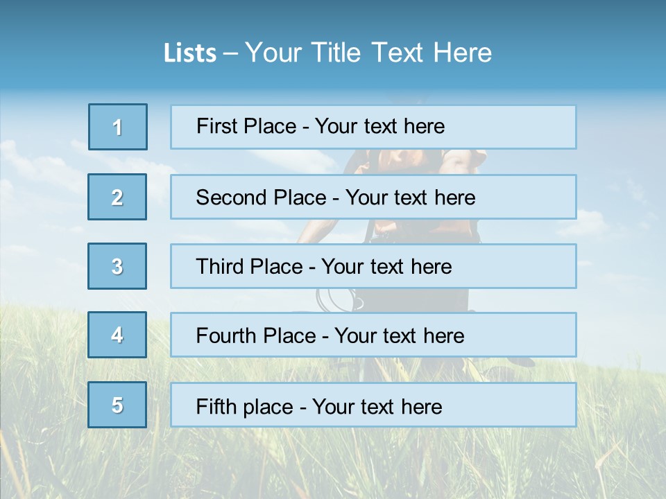 Extreme Riding Sky PowerPoint Template