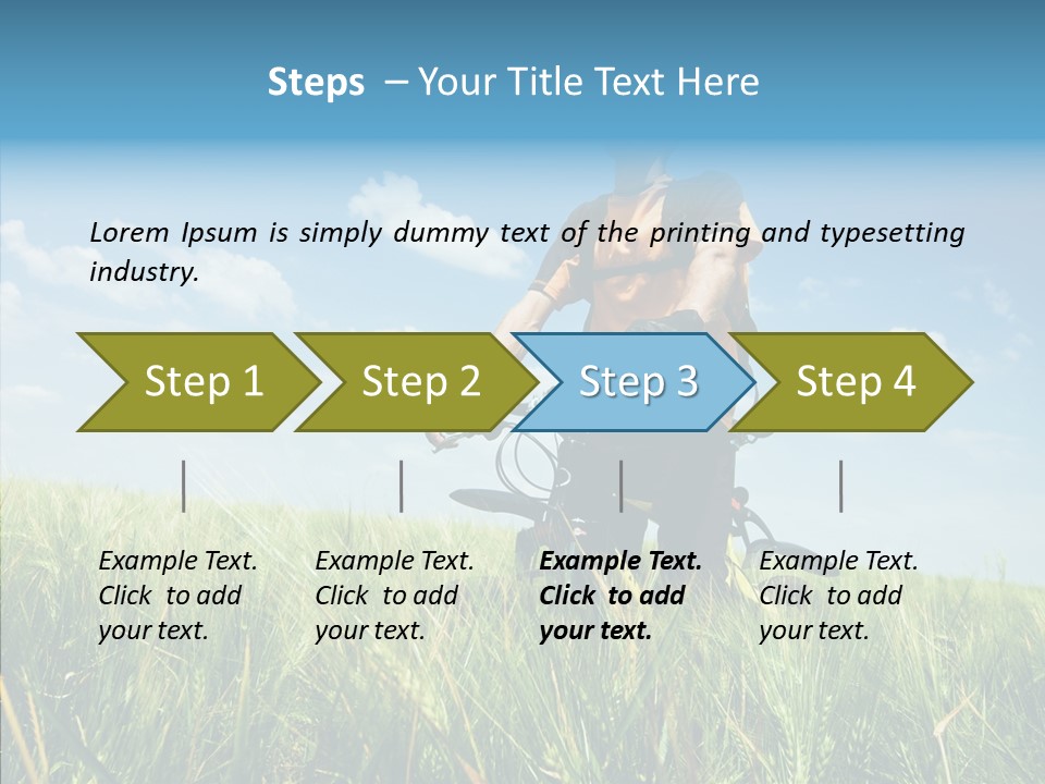 Extreme Riding Sky PowerPoint Template