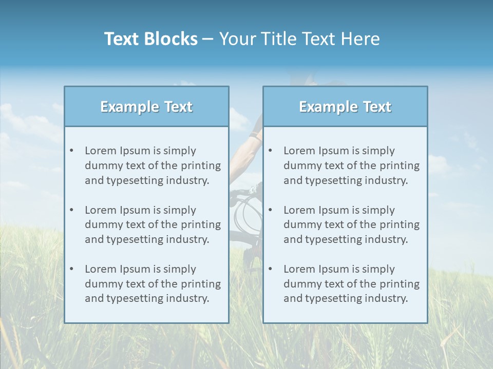 Extreme Riding Sky PowerPoint Template