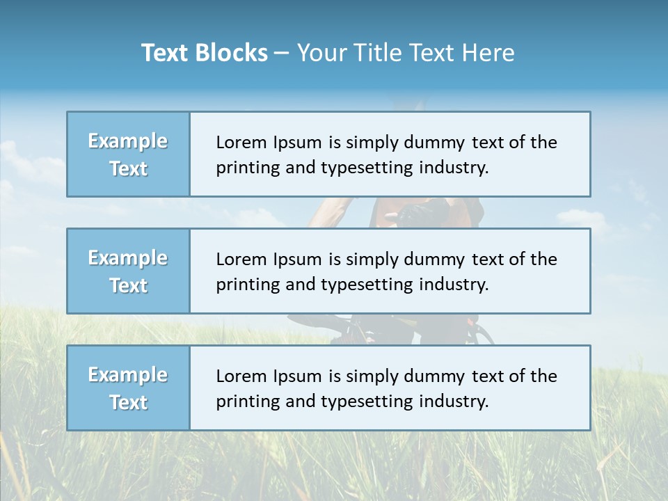 Extreme Riding Sky PowerPoint Template