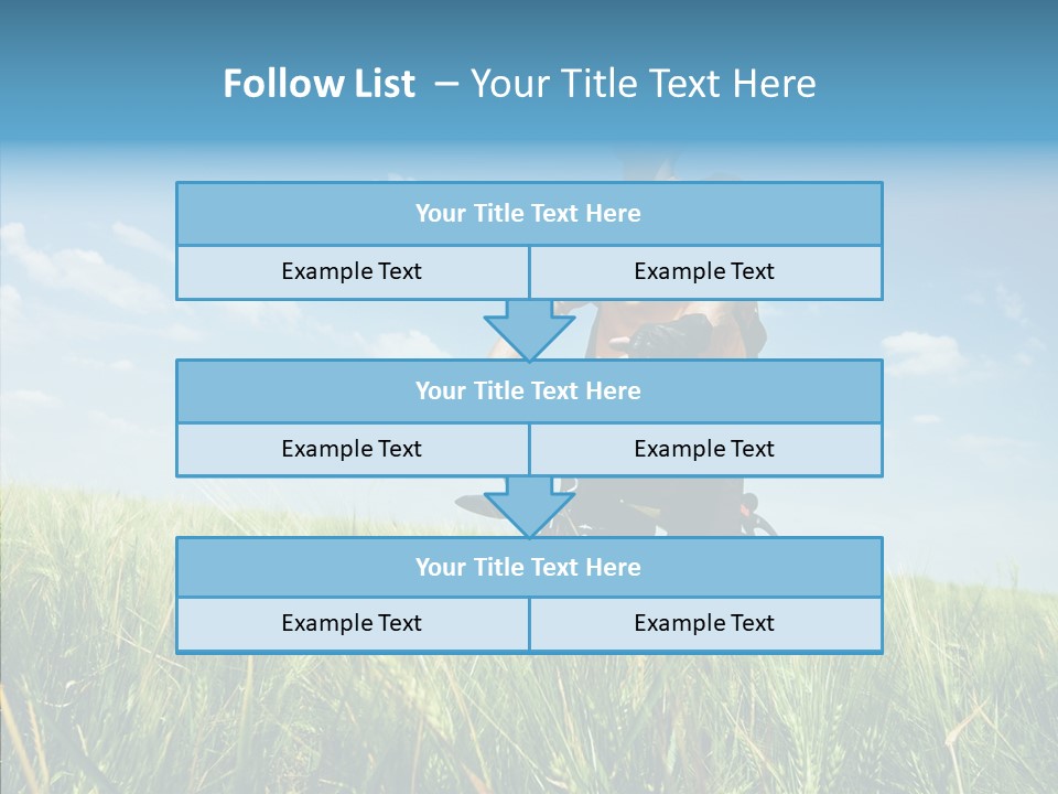 Extreme Riding Sky PowerPoint Template