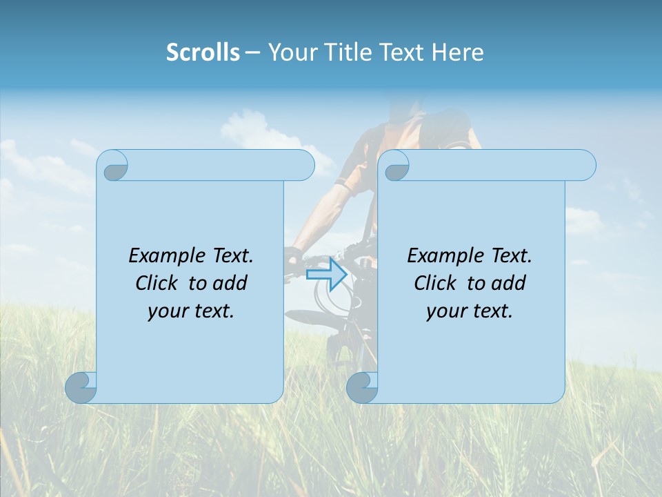 Extreme Riding Sky PowerPoint Template