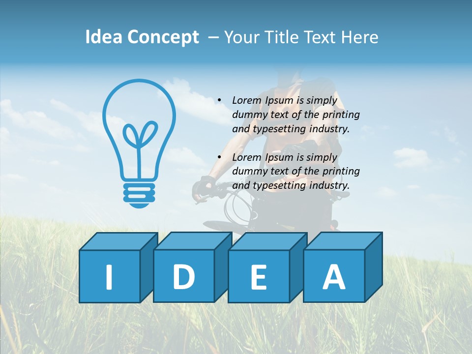 Extreme Riding Sky PowerPoint Template