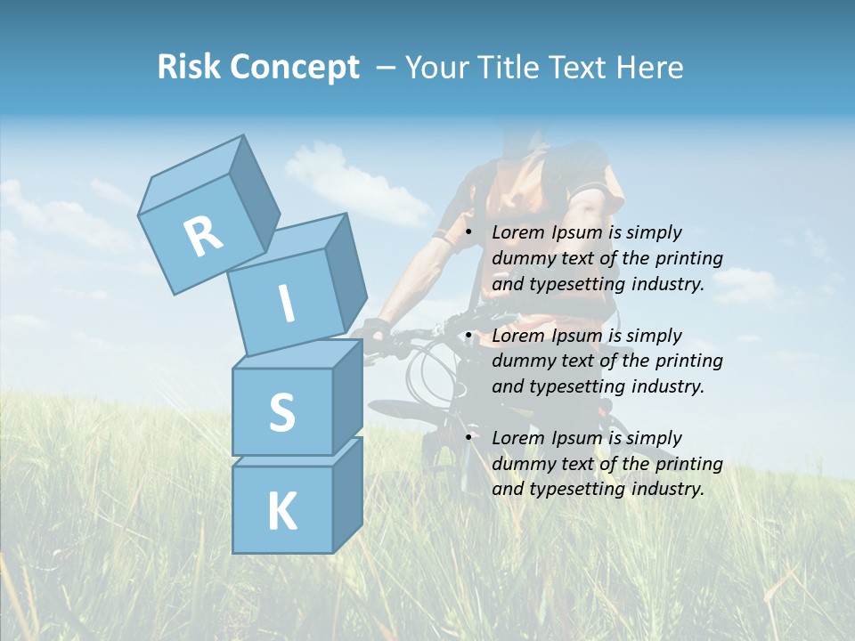 Extreme Riding Sky PowerPoint Template
