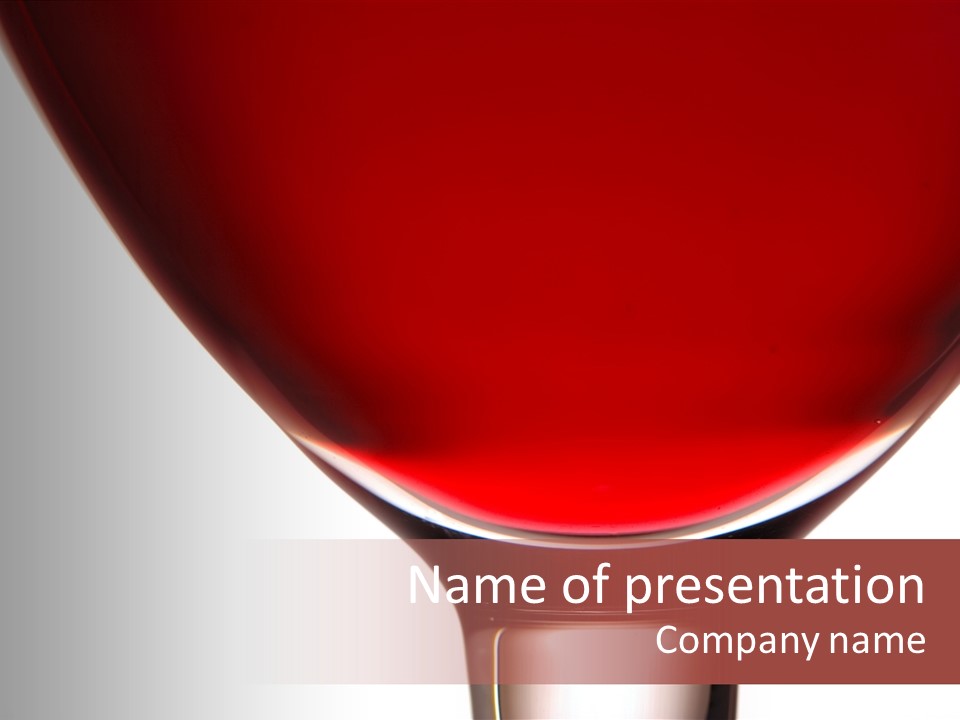 Toast Restaurant Merlot PowerPoint Template