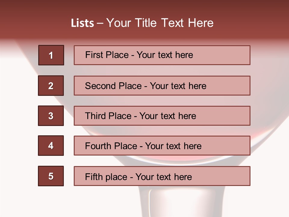 Toast Restaurant Merlot PowerPoint Template