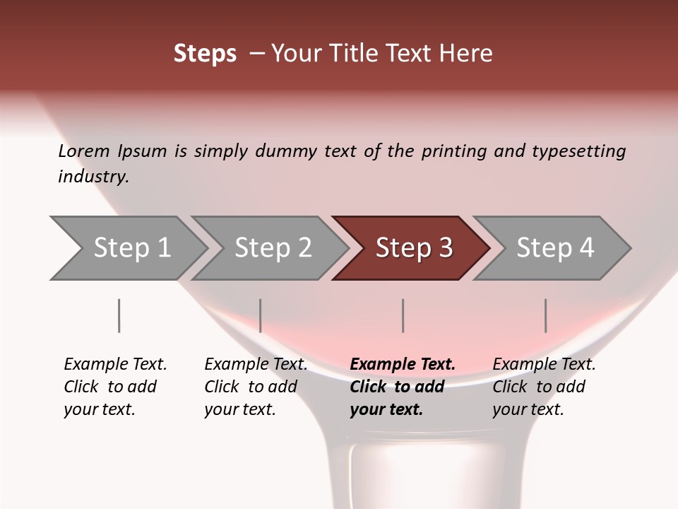 Toast Restaurant Merlot PowerPoint Template