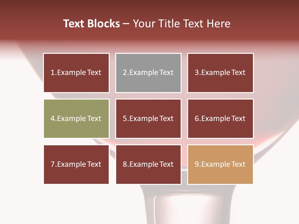 Toast Restaurant Merlot PowerPoint Template