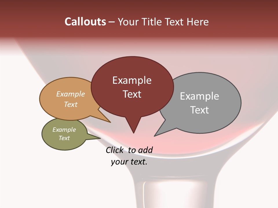 Toast Restaurant Merlot PowerPoint Template